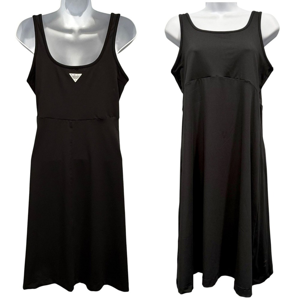 Columbia PFG Freezer III Dress Size M Black Performance Vacation Gorpcore Hiking